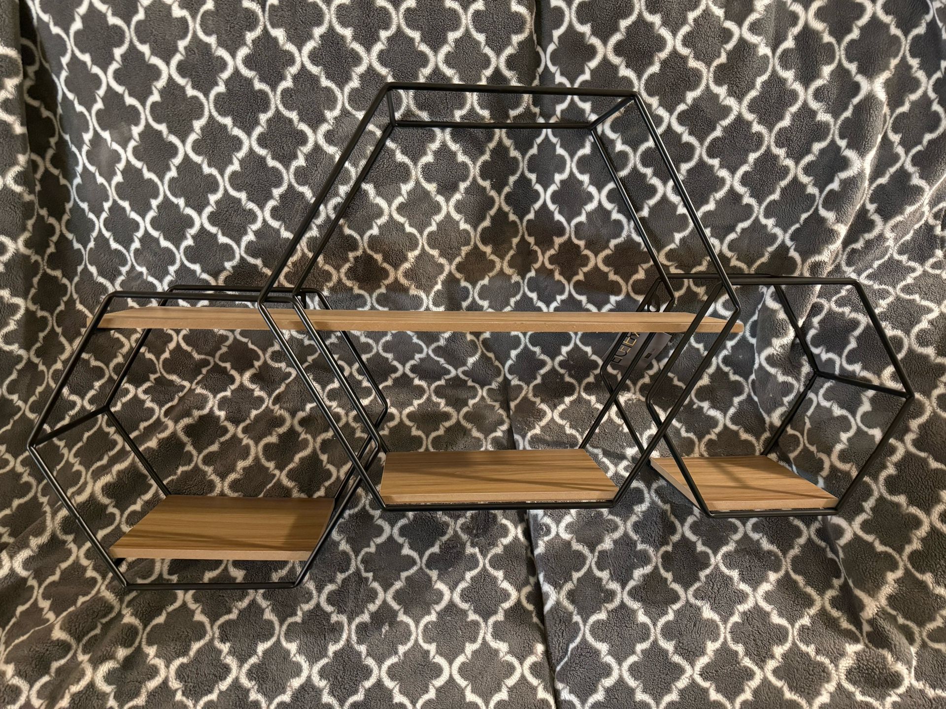 4 Tier Shelf, Wood And Metal