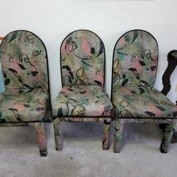 Multicolor Cushions Dining Room Chairs (6)