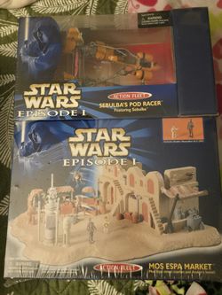 Starwars Episode 1 Mos Espa Market + Sebulba's Pod Racer