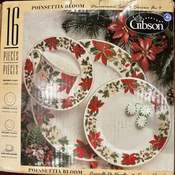 Christmas Dish Set Service For Four (3 Sets)