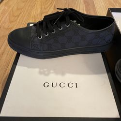GUCCI•CANVAS TRAINERS 