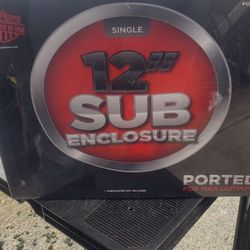 Brand New 12" Ported box With a 12" Kicker and a AMP 
