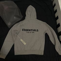 Grey essentials hoodie