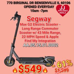 ⚡️New Segway Max G2 Electric Scooter