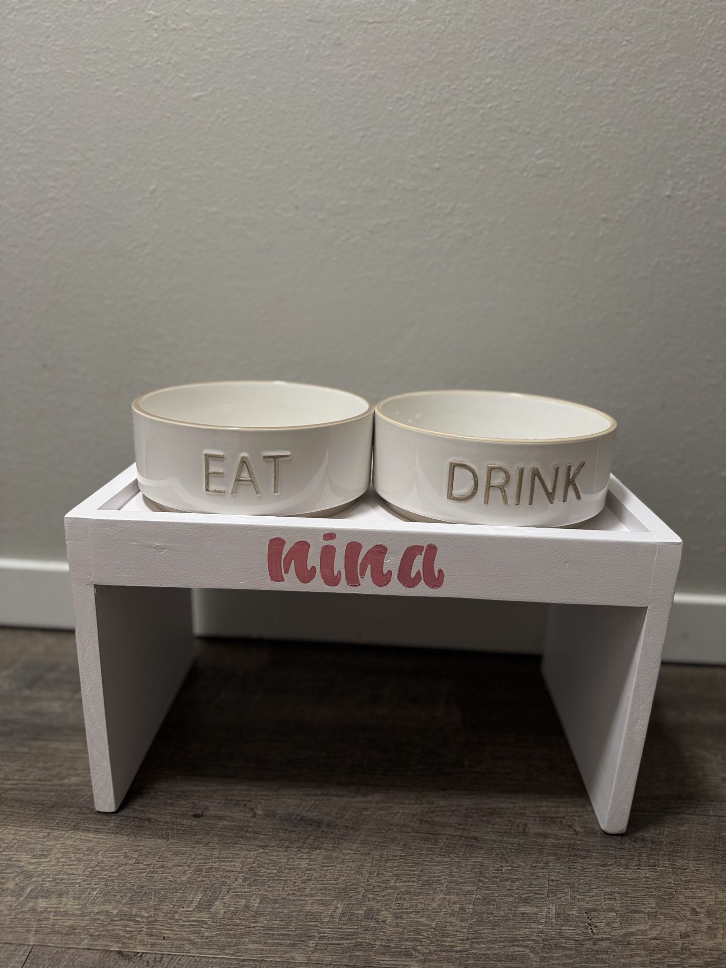 Custom Dog Food Stand