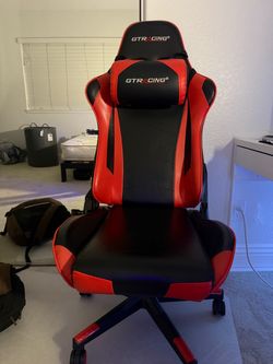 GTRACING Gaming Chair – Black & Red – Great Condition - armrests missing