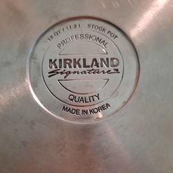 Kirkland stockpot - stainless steel