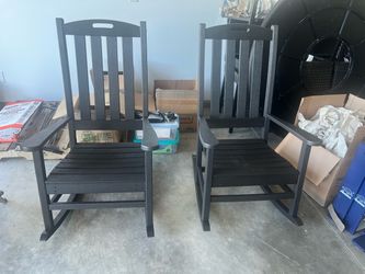 Set of 2 Polywood Porch Rockers