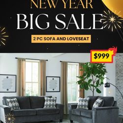2 PC SOFA AND LOVESEAT