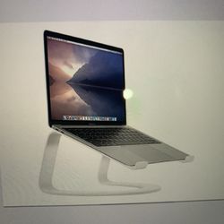 Twelve South Curve Stand for MacBooks and Laptops | Ergonomic desktop cooling Riser for home or office, white -Laptop Stands