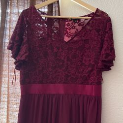 Maroon Formal Dress