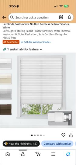 No drill window shade/ blind