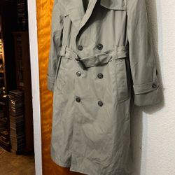 Male Military Type Overcoat 
