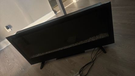 Black fire place