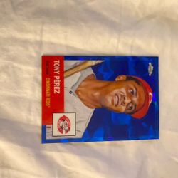 Tony Perez baseball card Topps chrome
