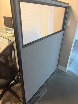 Office Partition Panel with Window