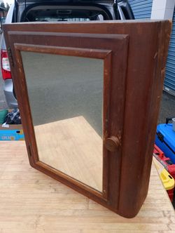 antique medicine cabinet  ceder