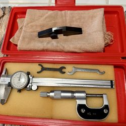 Mitutoyo Dial Caliper & No Name Mic