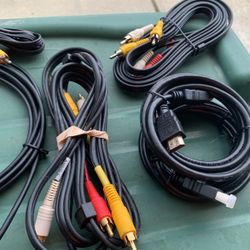 Audio And Visual Cables Assorted 