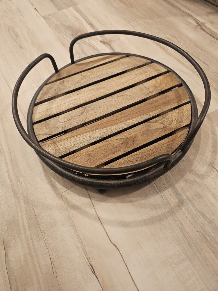 Wood And Metal Centerpiece