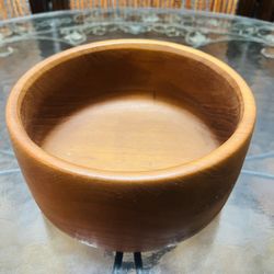 Vintage MCM Dolphin Thailand Teakwood Large 10” Salad Serving Bowl