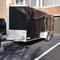  6x12 Enclosed Cargo Trailer – Ramp Door – 3500lb Axle – Contractor Ready