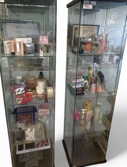 TWO GLASS DISPLAY CASES!!