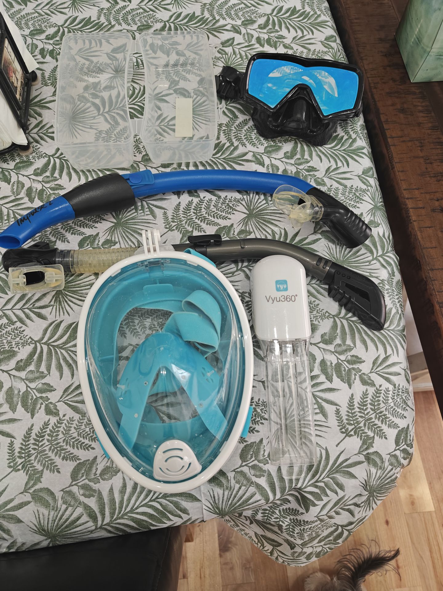 Mask and snorkel equipment
