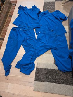 Blue scrubs