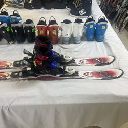 K2 Kids Ski Package With Boots And Bindings 