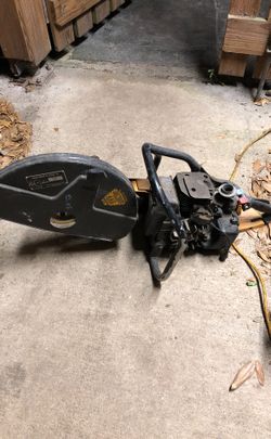 Partner K 1200-II quickie saw takes a 14” blade. ( does not run parts only)