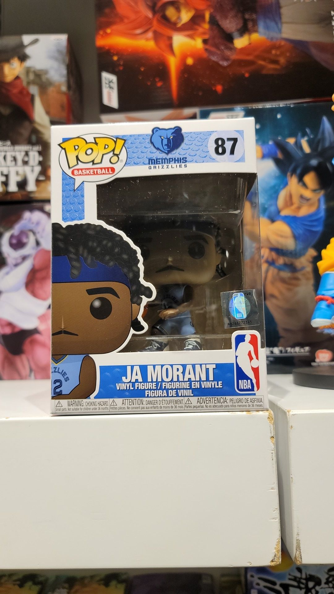 JA MORANT # 87 Funko POP! MEMPHIS GRIZZLIES