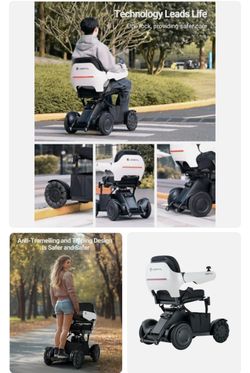 VERPAL Modern Futuristic Foldable Electric Wheelchair 20 Mile Range All-Terrain