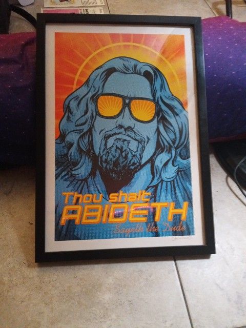 Signed "The Dude"Rob Osbourne- Thou Shalt Abideth Sayeth The Dude