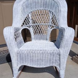 Wicker rocking chair 