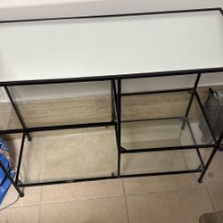 Mirrored And Glass Shelving