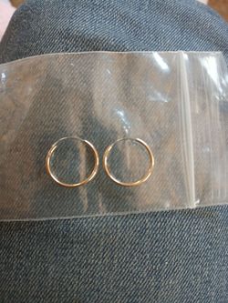 Small gold plated earrings