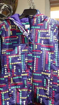 Columbia Kids Purple Multi Coat Size 14/16