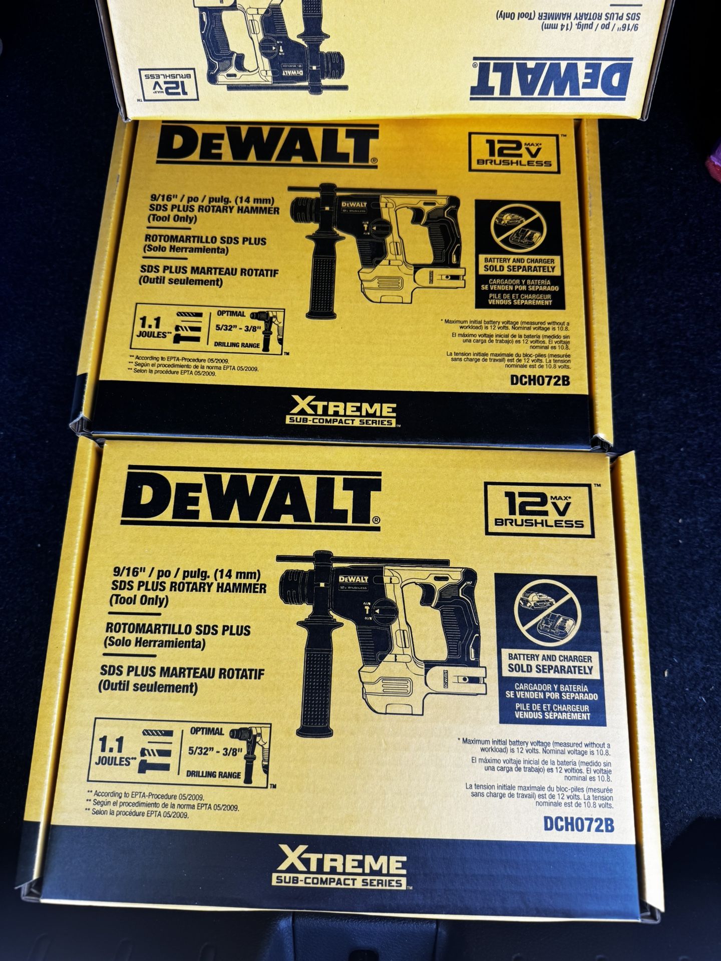 DEWALT XTREME 12V Brushless SDS Plus Rotary Hammer (tool only) New in box