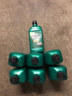 7 qts of Castrol 20w 50 High mileage synthetic blend motor oil