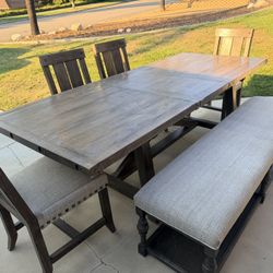 Solid Wood Table 8ft w/leaf