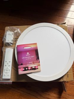RGB Led Flush Mount Ceiling Light with Remote Control
