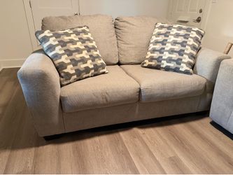 Light gray couch set