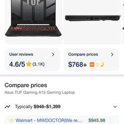ASUS TUF A15 Gamer Laptop