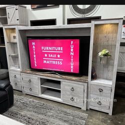 Entertainment Center, TV Stand TV Console Display Cabinet