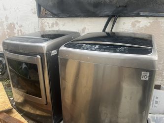 LG Dryer And Washer Set Touch Screen