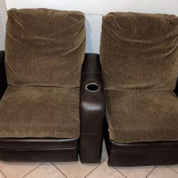 Leather Recliner Loveseat