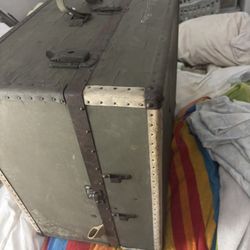 Old Vintage Navy Trunk 