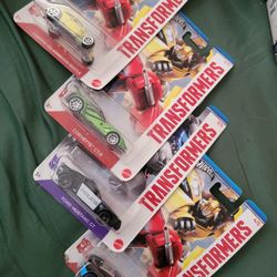 Hot Wheels Transformers Corvette/Police Mustang