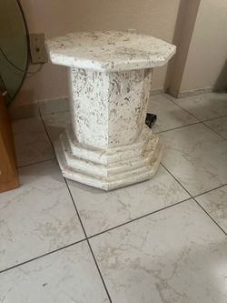 Stone Pedestal Set of Table